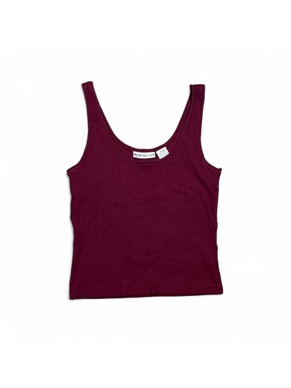 Y2k soft girl vintage Burgundy tank top